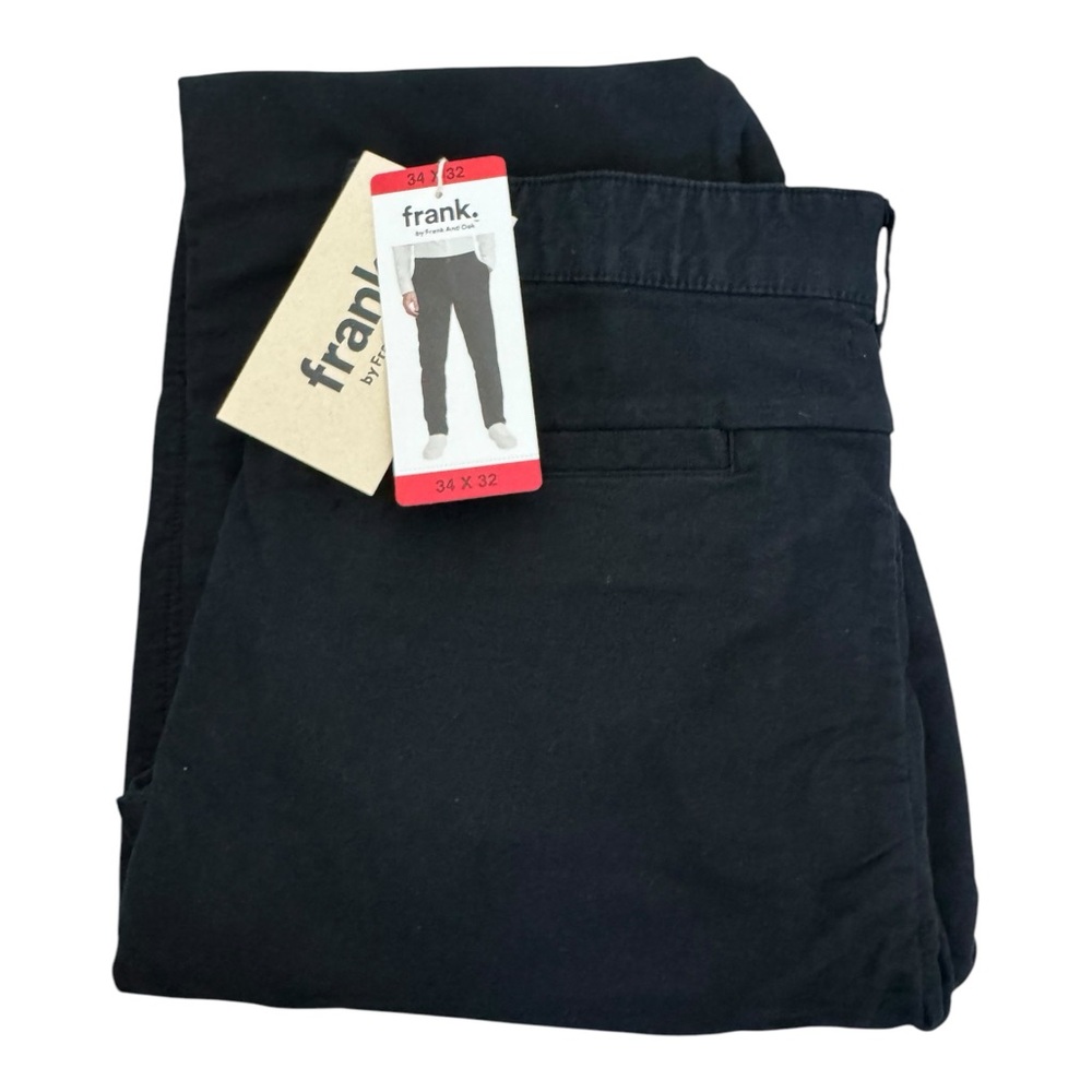 Frank And Oak Men’s Black Chino Pants Slim Fit NWT